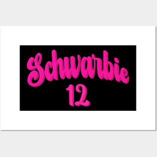 Schwarbie 12 Pink Posters and Art